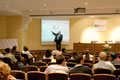 D. Bernardo Daz Nosty, durante su intervencin