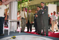 Exmo. Sr. D. Patricio Valverde en el stand de robtica
